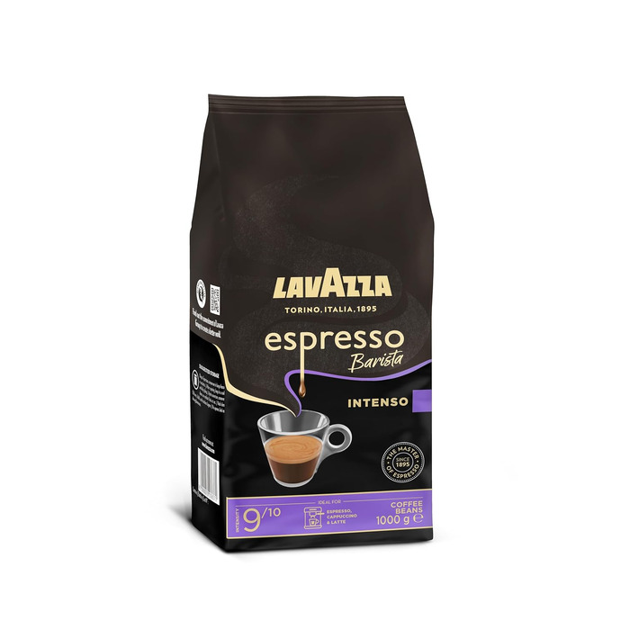 Кава в зернах Lavazza Espresso Barista Intenso, інтенсивність 9/10, середній обсмал, 1 кг (набір 2 упаковки)