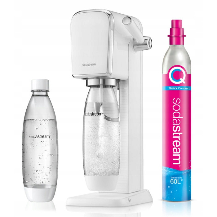 Сифон для води SodaStream Art, білий + пляшка Fuse 1л + балон з газом
