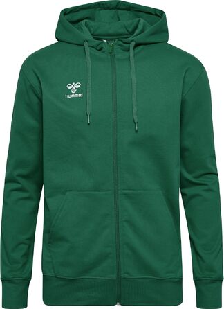 Чоловіча спортивна куртка Hummel Hmlgo на блискавці, зелена, розмір S