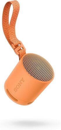 Портативна Bluetooth колонка Sony SRS-XB100 помаранчевого кольору: вологозахист IP67, до 16 год роботи, з ремінцем