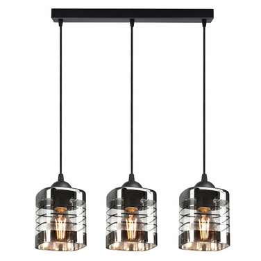 Підвісна скляна люстра Luxolar на 3 цоколі E27, сучасний стиль