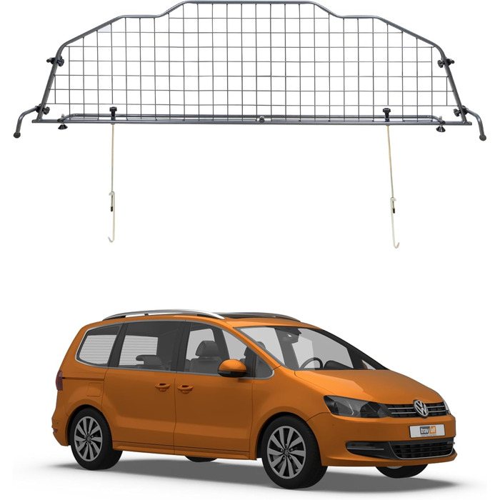 Сітка для собак Travall Volkswagen Sharan та SEAT Alhambra (2010-тепер) TDG1310 - захист багажника, бар'єр, перегородка, сталь