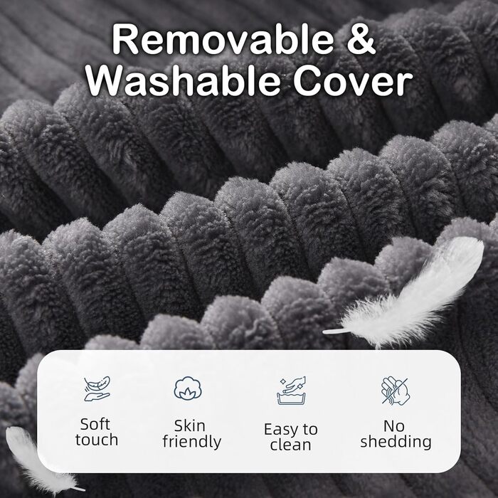 Регульоване подушкове крісло для читання Vekkia з підставкою для спини - XL кишені, зональний пінополіуретан для підтримки, ідеально для читання, ігор та відпочинку