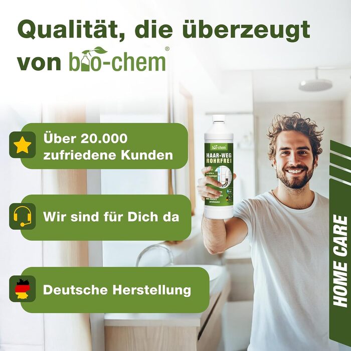 Набір засобів для чищення ванної кімнати, душу та унітазу bio-chem Basic-Set, 3 предмети