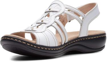Сандалі Clarks Leisa Janna жіночі шкіряні білі, розмір 39.5 EU