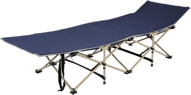 Розкладне ліжко для кемпінгу Trintion XL - міцна та зручна для відпочинку на природі, вдома та в подорожах (250 кг)