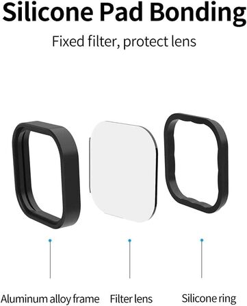 Набір ND фільтрів REYGEAK для GoPro Hero 12/11/10/9 Black: CPL, ND8, ND16, ND32, ND64, ND1000. Фільтри нейтральної щільності та поляризаційний фільтр для екшн-камери GoPro.