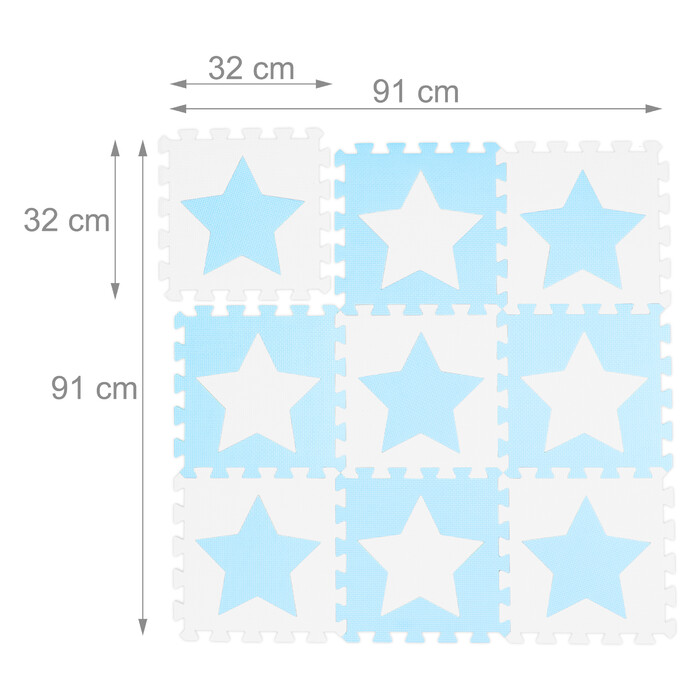 Relaxdays Puzzle Mat Stars