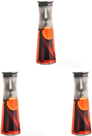 Bohemia Cristal 093 006 103 SIMAX Carafe approx. 1100 ml made of heat-resistant borosilicate glass with a practical stainless steel spout 