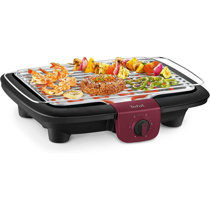 Тістовий гриль Tefal Booster CB6428: велика поверхня, зона Boost, 6 температур, злив жиру, Thermo-Spot, чорний