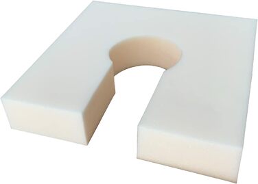 Gar Medical Visco-Druckentlastungskissen, Horseshoe Shape, Waterproof and Breathable, Visco Foam, Cushion for Hemorrhoids and Tailbone Pain, Unisex, Orthopedic Pillow