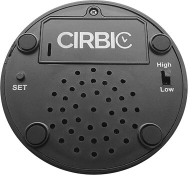 Cirbic Large Talking Clock for Blinds - Announces Time, Date, and Day of the Week. Perfect for the Visually Impaired, Elderly, and Hearing Aid Users (white)