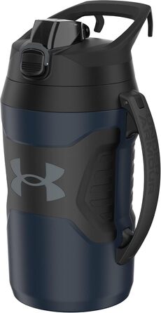 Under Armour Playmaker Sport-Krug, Insulated Water Bottle with Handle, Leak-Proof, 1.8 l, Black/Black (Academy/Black)