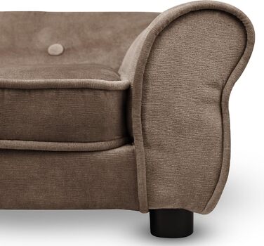 Диван для домашніх тварин MG Design темно-зелений – стабільний дерев'яний каркас, м'яке оздоблення, легко чиститься. Підходить для собак та котів, збірно-розбірний. Темно-зелений, W12 (Сірий – W04)