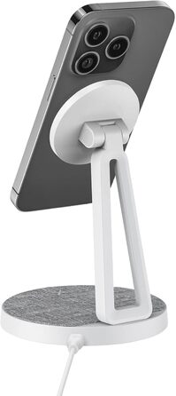 XLayer MagFix Pro 2-в-1 зарядний стан для Apple MagSafe: підставка, бездротова зарядка iPhone 16/15/14/13/12/11 Pro Max Plus, AirPods (сірий/білий)