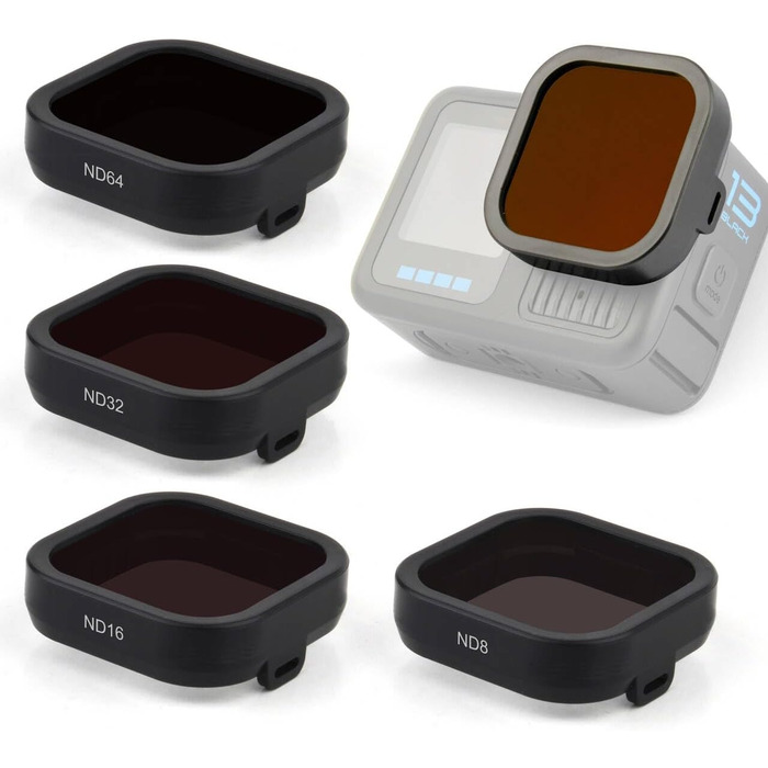 Фільтри для GoPro Hero 13: Набір ND/CPL для підводної зйомки (4 шт.)