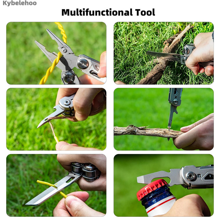 Мультитул преміум-класу 27-в-1: інструмент для кемпінгу, туризму та відпочинку на природі | З набором біт та зручною сумкою