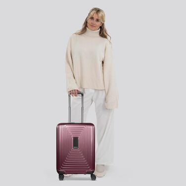 REDOLZ Trolley великий, жорсткий, 52x34x77 см, розширюється до 140 л, 4.4 кг, Aubergine Metallic | Kabinen Trolley+ (55 см)