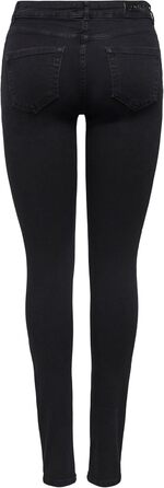Жіночі джинси ONLY Onlblush Life Mid Sk DNM Rea1099 Noos, чорний денім, розмір XXS/30L