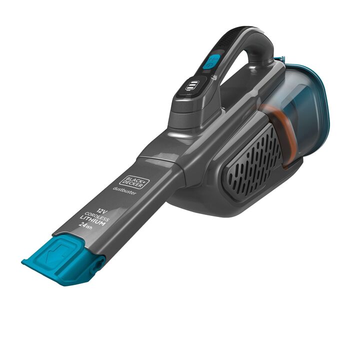 Акумуляторний пилосос ручний BLACK+DECKER BHHV315J Lithium Dustbuster 12V, 20AW, циклонна система, безмішковий, титаново-синій