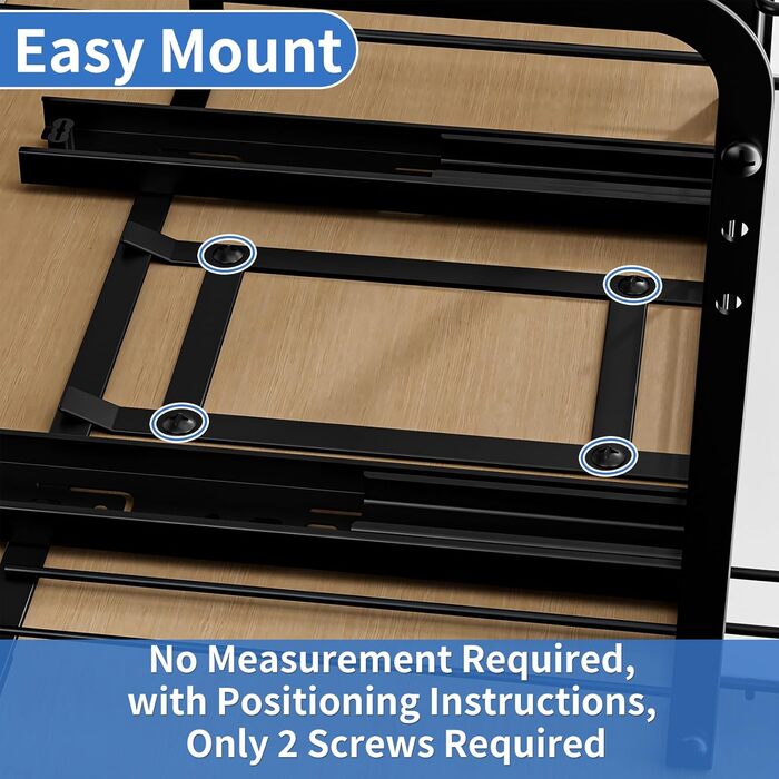 Висувна полиця для спецій у шафу, 2 яруси, регульована висота, чорний колір, органайзер для спецій, органайзер для кухні, розмір 23.8x26.4x23 см