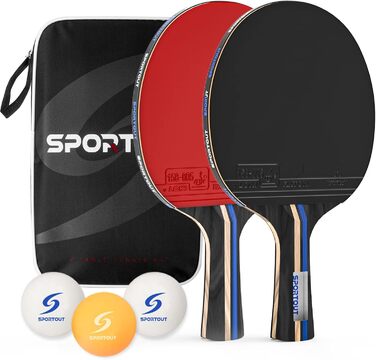 Portable Table Tennis Set with Paddles & Balls - Indoor/Outdoor Ping Pong Set