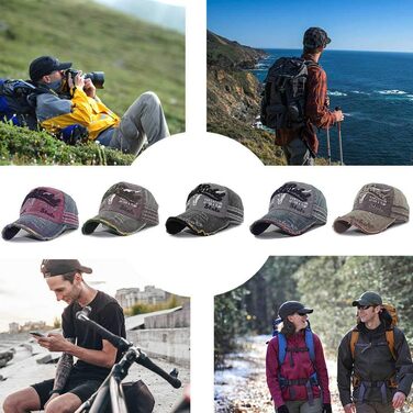 Чоловіча кепка бейсболка CheChury Vintage Snapback, чорна, регульована, для спорту та відпочинку