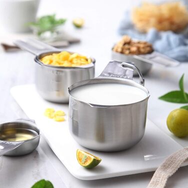 Набір мірних ложок та склянок Spring Chef з нержавіючої сталі (14 шт.)