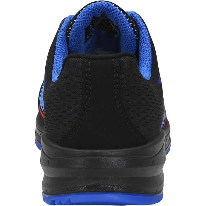 Робочі черевики ELTEN Larkin XXSports Black-Blue Low ESD S1, текстиль, сталевий капок, легкі, спортивні, чорні (40 EU), для жінок та чоловіків