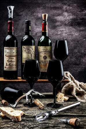 Набір Laguiole Style de Vie з відкривачем для пляшок, 6 предметів, з дубовим деревом