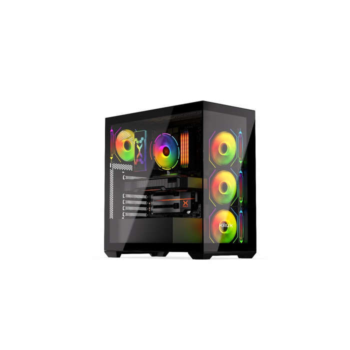 Корпус Krux Exo ARGB midi tower ATX, чорний