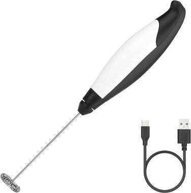 Електричний пінозбивач молока USB, ручний міксер для лате, мокко, випічки, торти