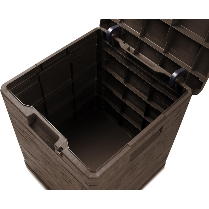 Скриня для зберігання Ondis24 Madera Mini 90л, дерев'яна текстура, з замком, коричнева