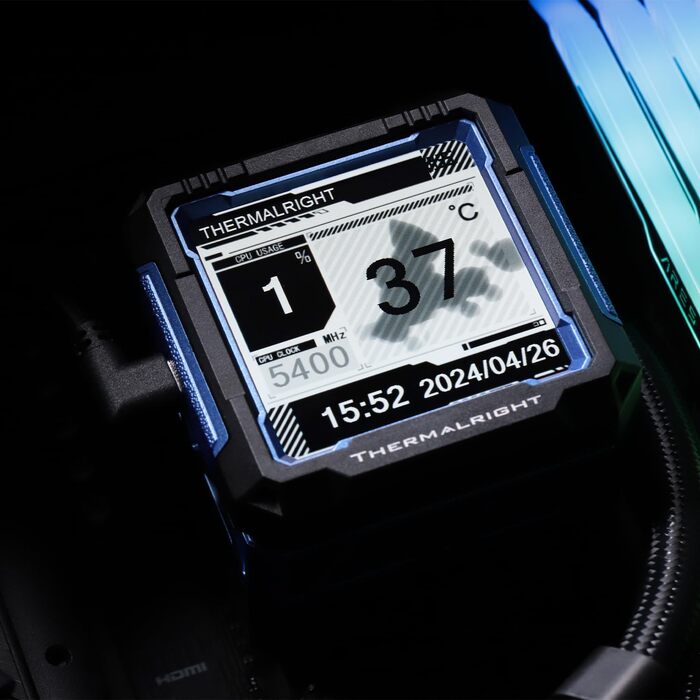 Система рідинного охолодження процесора Thermalright Frozen Warframe 360 Black ARGB з 2.4