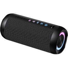 Портативна Bluetooth колонка з підсвічуванням, 30W, водонепроникна IPX7, подвійний бас, акумулятор 3000mAh, RGB, TWS, AUX, TF картка, для відпочинку на природі, вечірок та подорожей