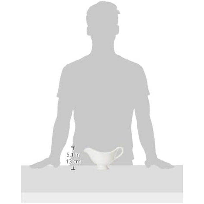 Соусник Villeroy & Boch For Me, порцеляновий, 400 мл, білий, для соусу, підливи, підходить для посудомийної машини, преміум-якість