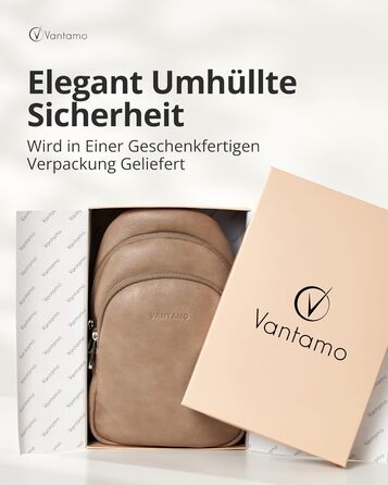 Жіноча сумка через плече Vantamo з RFID-захистом, з еко-шкіри, з кліпсою від крадіжки