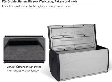 Велика коробка для подушок Kreher XXL 308 л з колесами для тераси, подушок, сидінь, посилок, 120x54x57 см