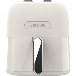 Аерофритюрниця Cecotec Cecofry Antique 5000, 5 л, 1500 Вт, без олії, цифрова, ретро-дизайн, бежевий, PerfectCook, 80-200°C, знімні частини