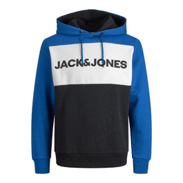 Чоловічий теплий худі з логотипом JACK & JONES Basic Kapuzen Sweatshirt, класичний синій колір, Regular Fit