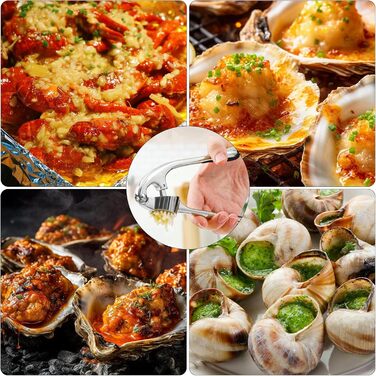 Пресу для часнику з нержавіючої сталі, професійна кухонна преса для часнику, срібна