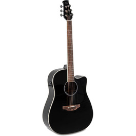 Акустична гітара Applause E Akustikgitarre Traditional Mid Cutaway (AED-96-5HG Black Gloss, Wood Classics E-Akustik)