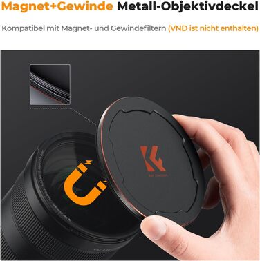 Набір магнітних фільтрів K&F Concept 77mm: CPL, ND8, ND64 з адаптером та чохлом (Nano-Xcel)
