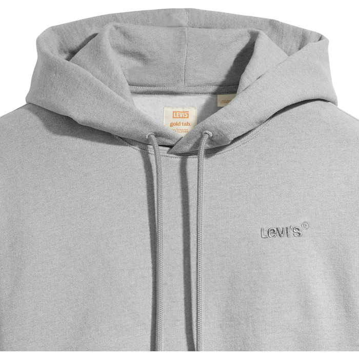 Чоловічий капюшонний світшот Levi's Authentic, сірий світло-сірий (XS)