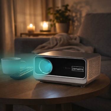 Проектор Zenwire Full HD 1920x1080 LED з WiFi та Android, підтримка 4K