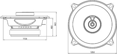 Автомобільні динаміки JBL Club 522F 135 Вт 13 см, 2-смугові, чорні, Harman Kardon
