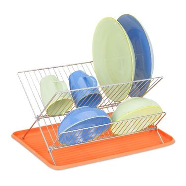 Relaxdays Dish Drainer with Drip Tray