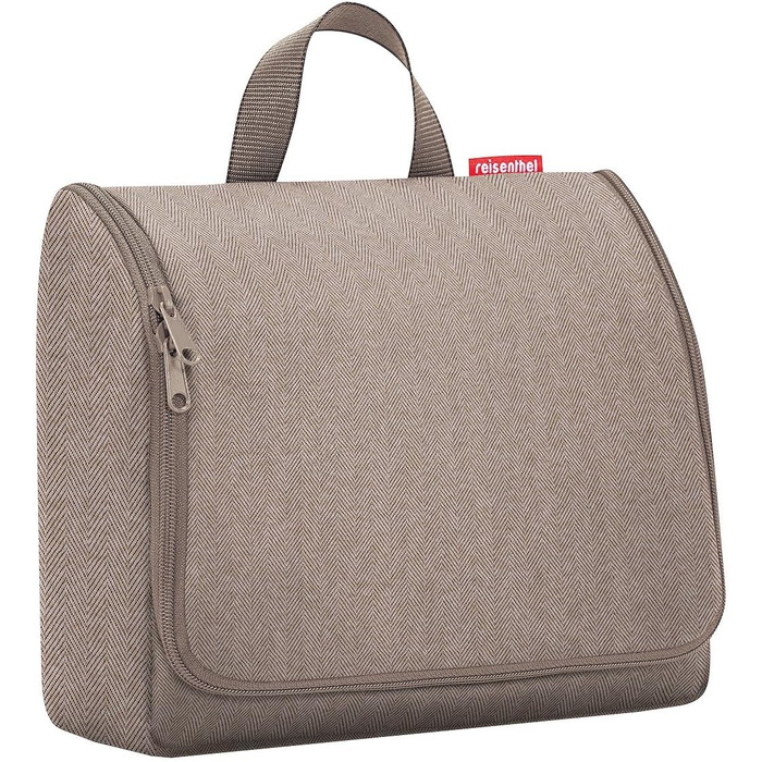 Сумка-органайзер Reisenthel Toiletbag XL з гачком, водонепроникний матеріал Herringbone Mokka