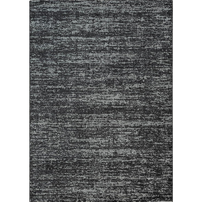 Килим SANAT Oslo для вітальні - сучасний дизайн, підходить для вітальні, коридору, їдальні, спальні, кухні та дитячої кімнати, чорний, розмір 120 x 170 см