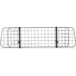 Сітка для собак у машину Relaxdays, перегородка для автомобіля, регульована ширина, чорна, розмір 32 x 92-136 см